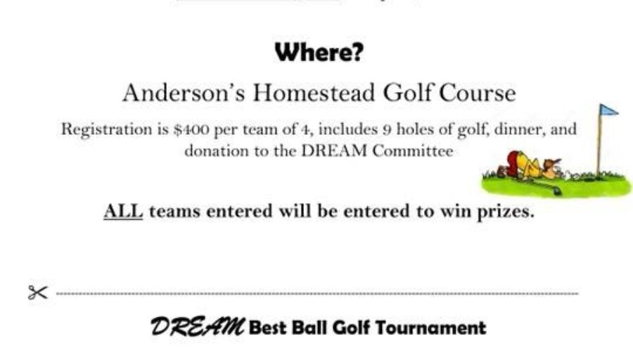 Entries Still Accepted For DREAM Golf Tournament