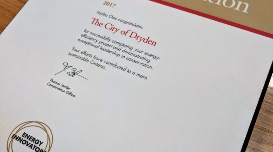 energy1 Dryden Recognized For Streetlight Project