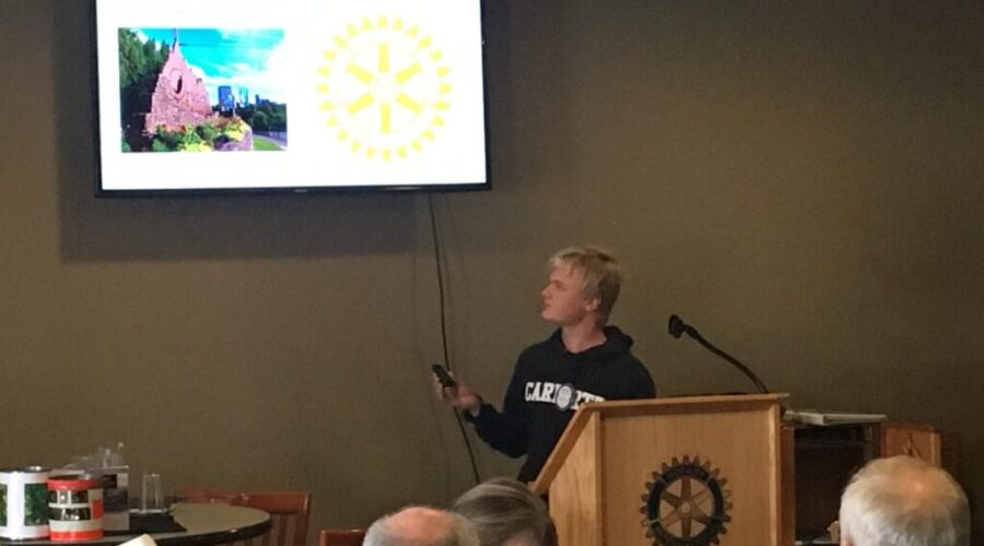 Exchange Student Addresses Dryden Rotary