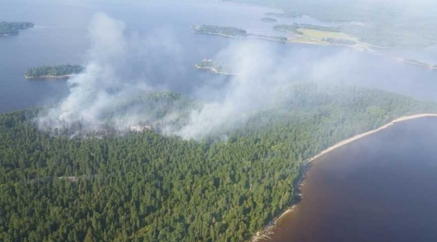 f3 Fire Being Allowed To Burn On Lac Seul