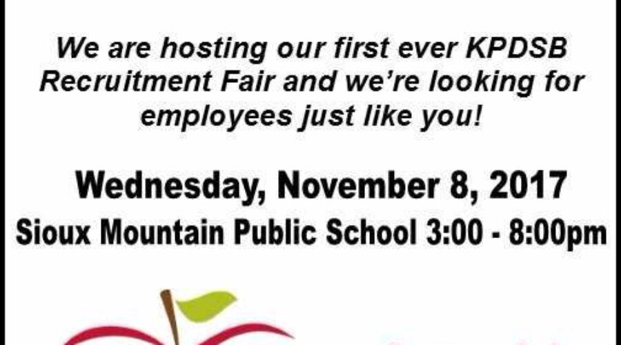 Public School Board Holding Recruitment Fair In Sioux Lookout