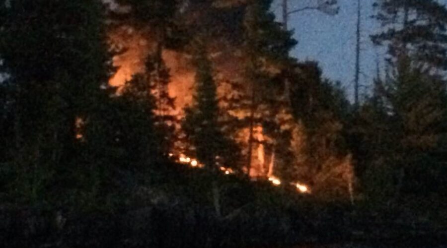 fire1_5 Small Fire On Abram Lake Island