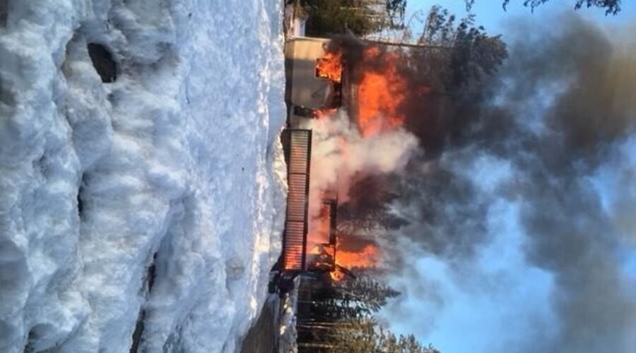 Home Destroyed In Eagle Lake First Nation