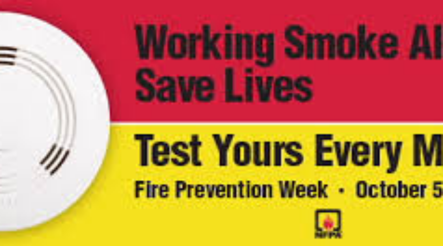 Fire Prevention Week; Check Your Smoke Alarm
