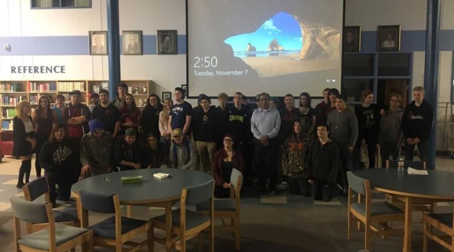 Elder Robert Green Addresses DHS Students On Treaty Recognition Week