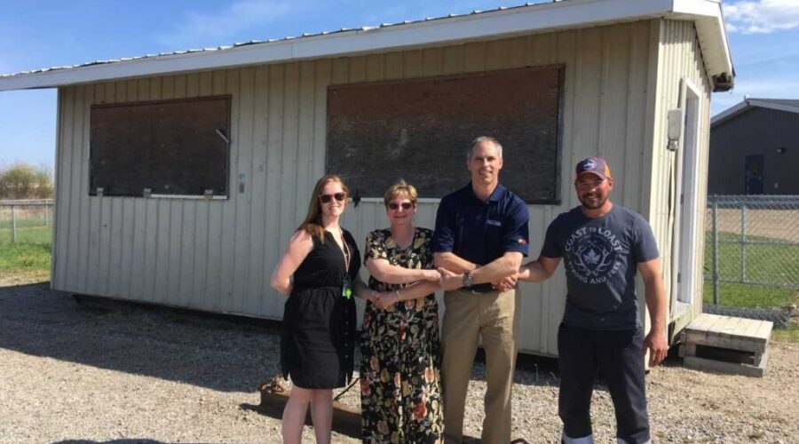 Oxdrift Rec Committee Welcoming Donation Of Food Booth