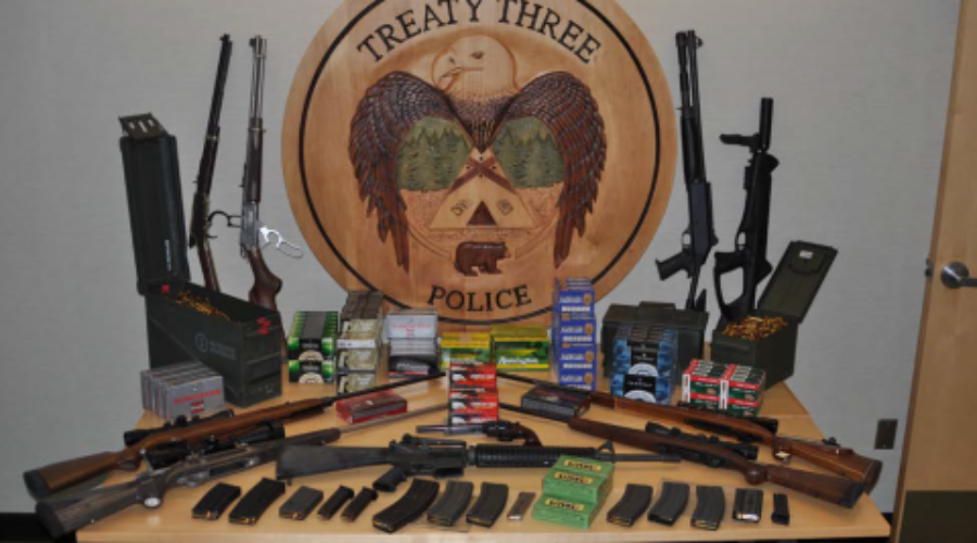 guns20seized20wash20bay Guns And Ammunition Seized At A Washagamis Bay Home