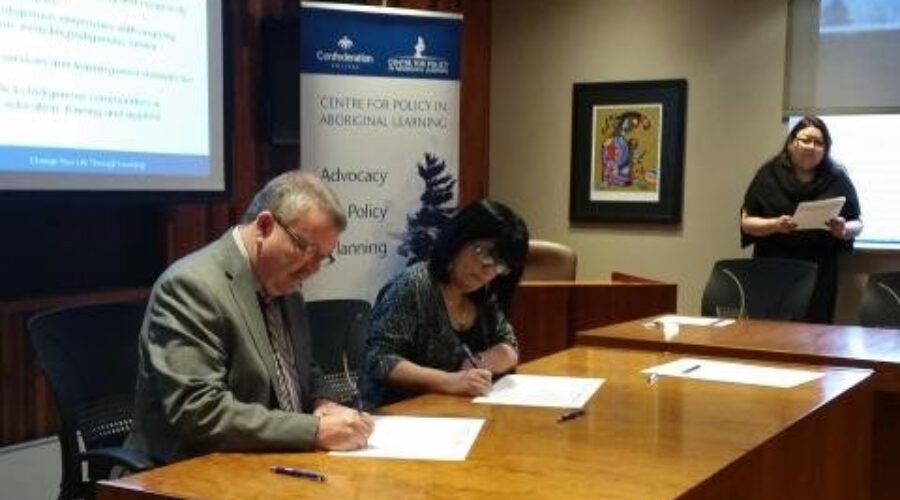 Con College Signs First Nation Protocol