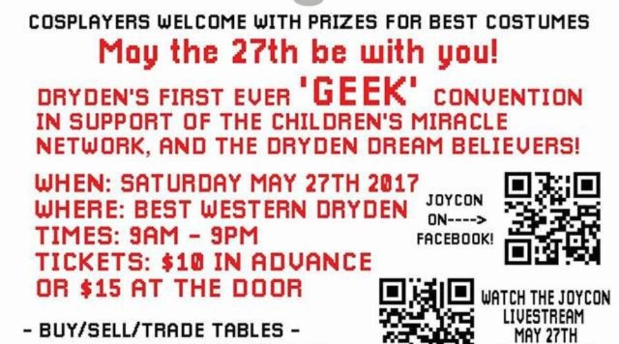Dryden’s First Ever “Geek” Convention Is Coming