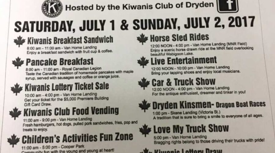 Dryden Kiwanis Ready For Canada 150