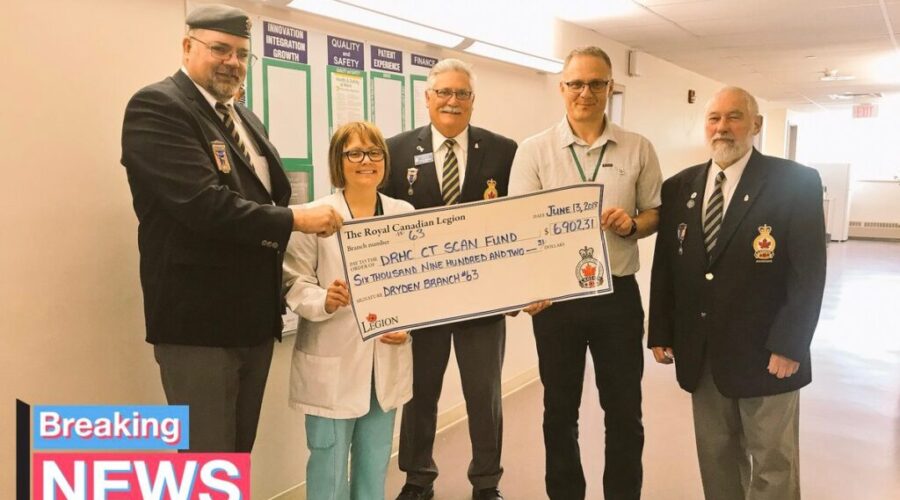 legiondonation Dryden Legion Donates To CT Scan Renewal Fund