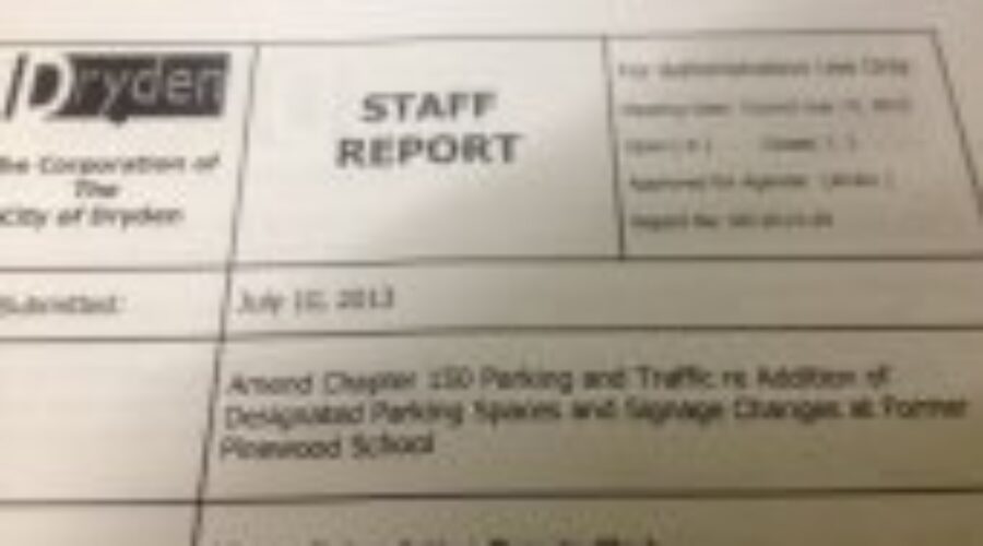 Parking Changes In Dryden