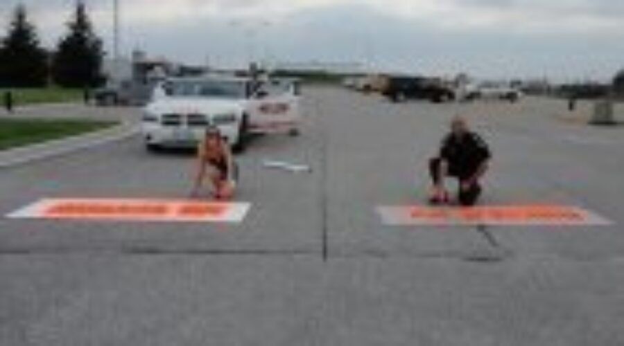 parking-lot Stenciled Messages on Parking Lots