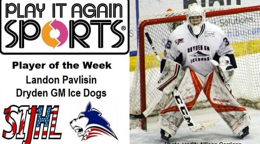 pavs Ice Dogs Goalie Named SIJHL Player Of The Week