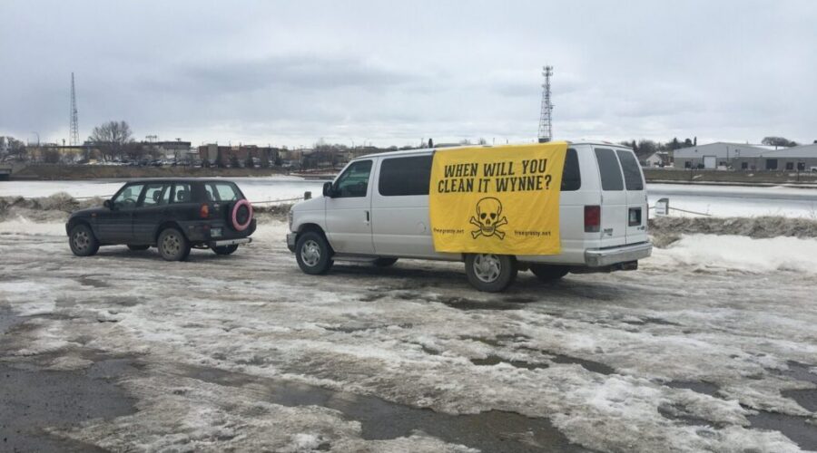 Protest For Mercury Cleanup Outside Dryden Mill
