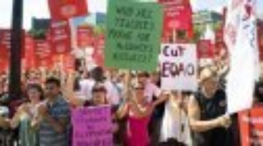 Teachers Watch Anti-Strike Bill Pass