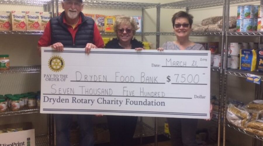 rotarydonation02 Food Bank Receives Rotary Donation