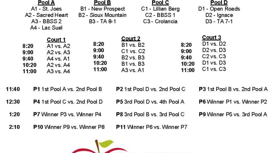 Dryden Hosting Grade 7/8 Volleyball Tournament