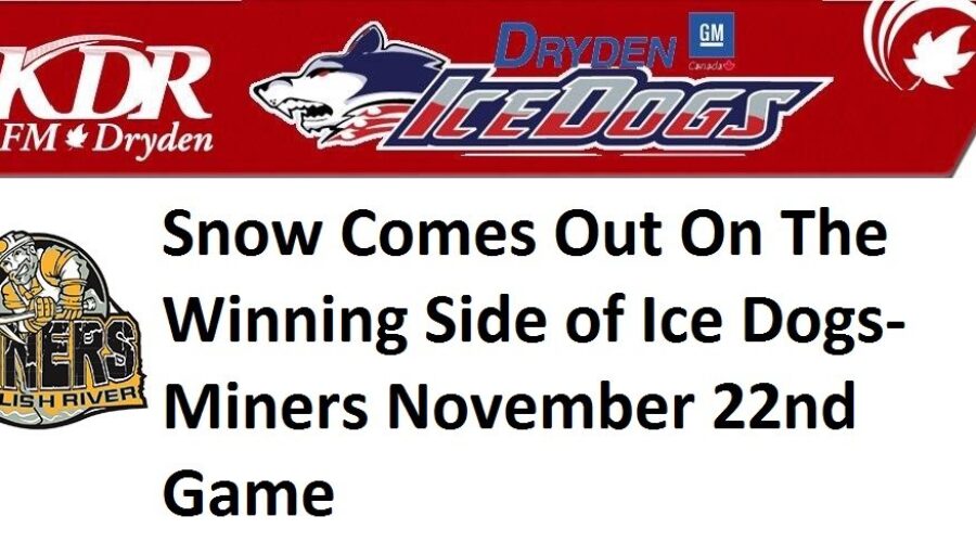 snowgame Ice Dogs-Miners Game Postponed