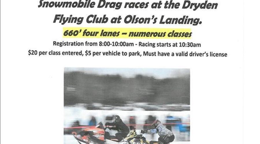 Snowmobile Drag Races Returning To Dryden