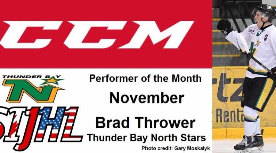 North Stars Forward Brad Thrower Named Player Of Month For November