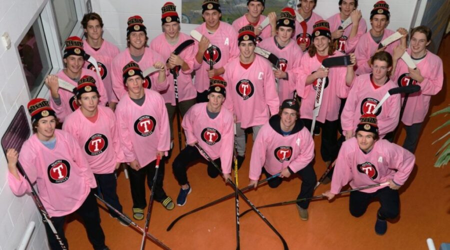Thistles Preparing To Pink The Rink