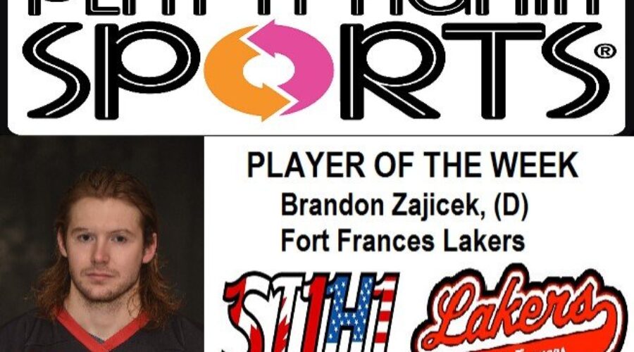 Brandon Zajicek Named SIJHL/Play It Again Sports Player Of The Week