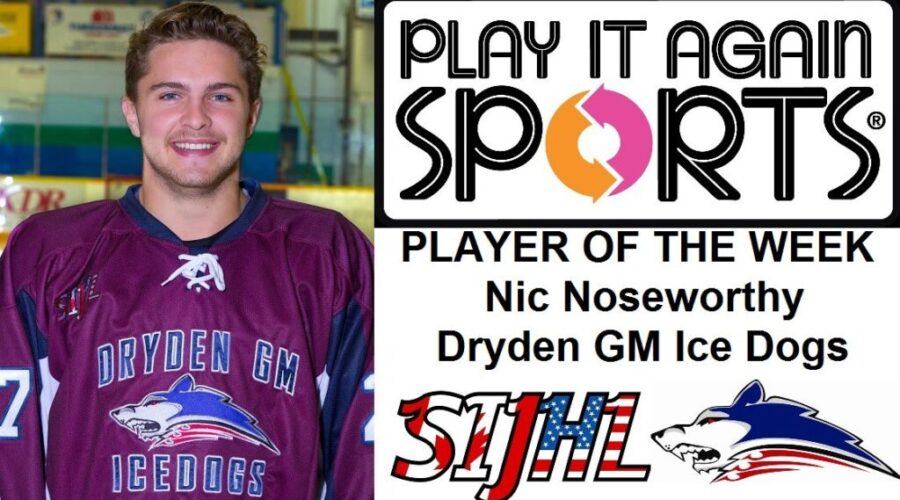 Nic Noseworthy Named SIJHL/Play It Again Sports Player Of The Week