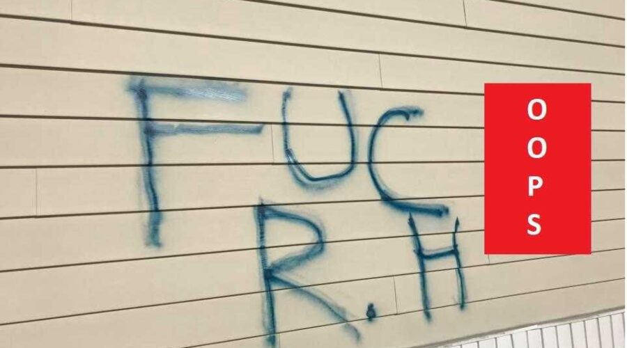 Vandals Strike Wright Street Home
