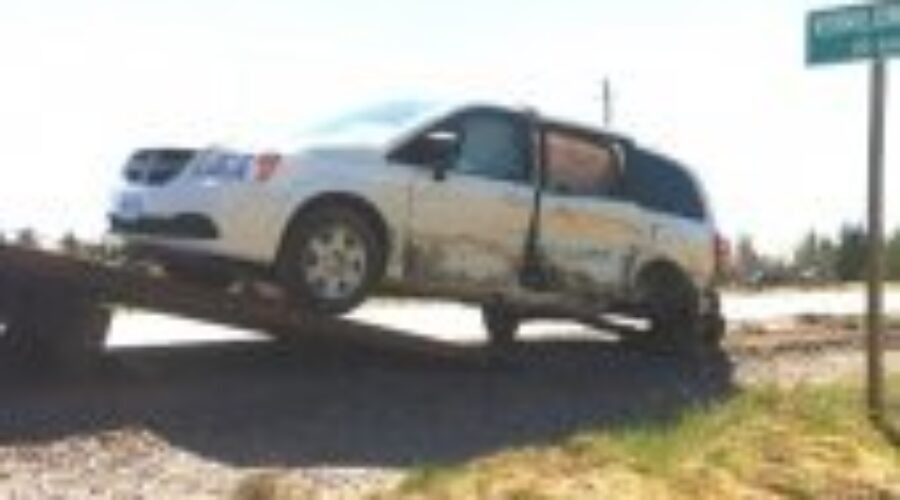 Two Vehicles Totalled Near Minnitaki