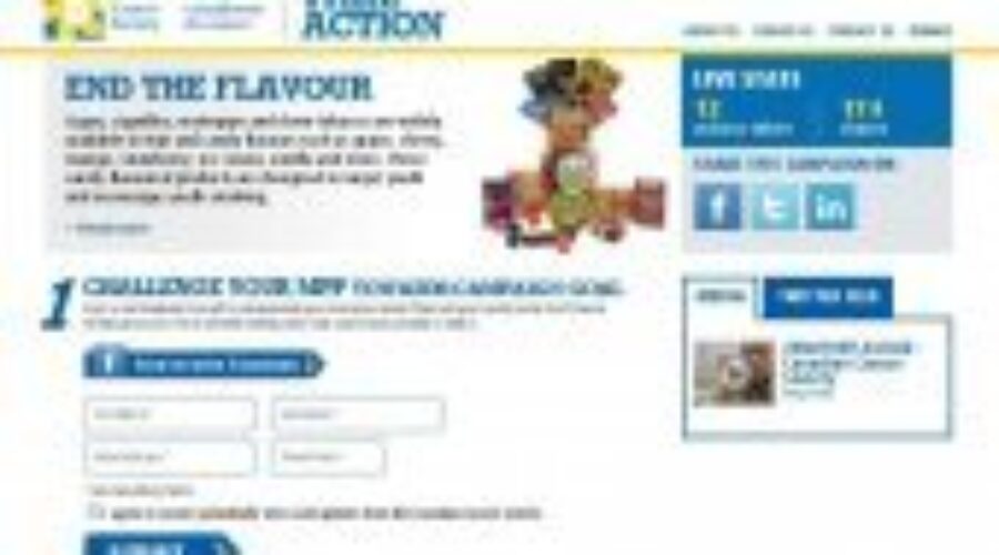 Help Ban Flavoured Tobacco Products!