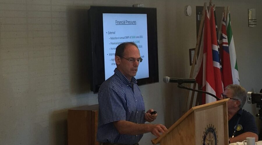 Mayor Greg Wilson Provides Annual Update To Dryden Rotary Club