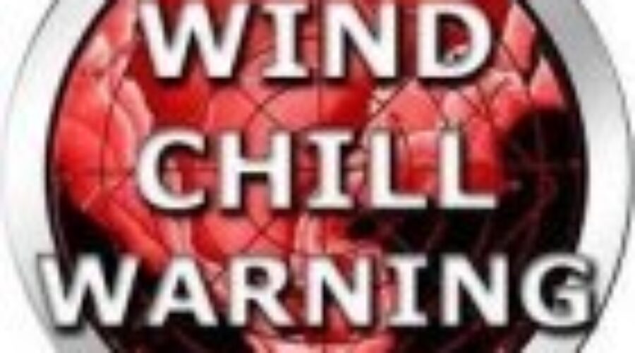 windchills Wind Chill Warning Across Region