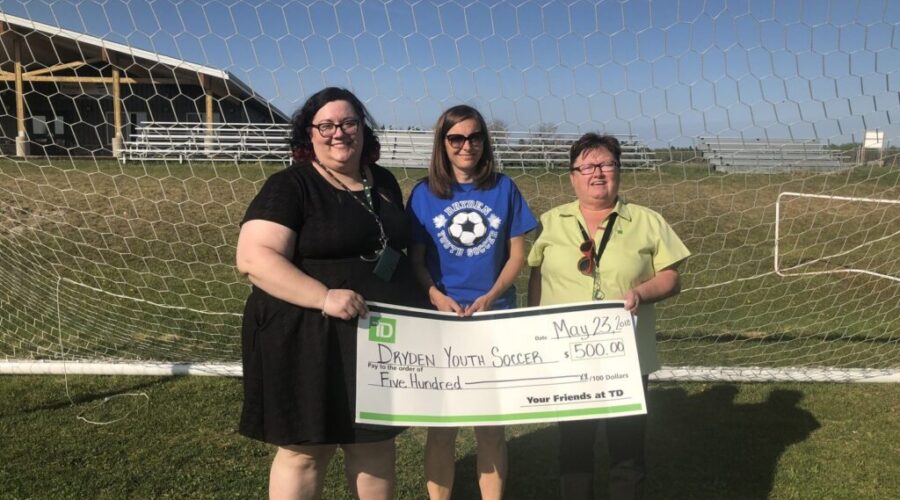 youth-soccer-pic Dryden Youth Soccer Receives Donation From Dryden TD Bank