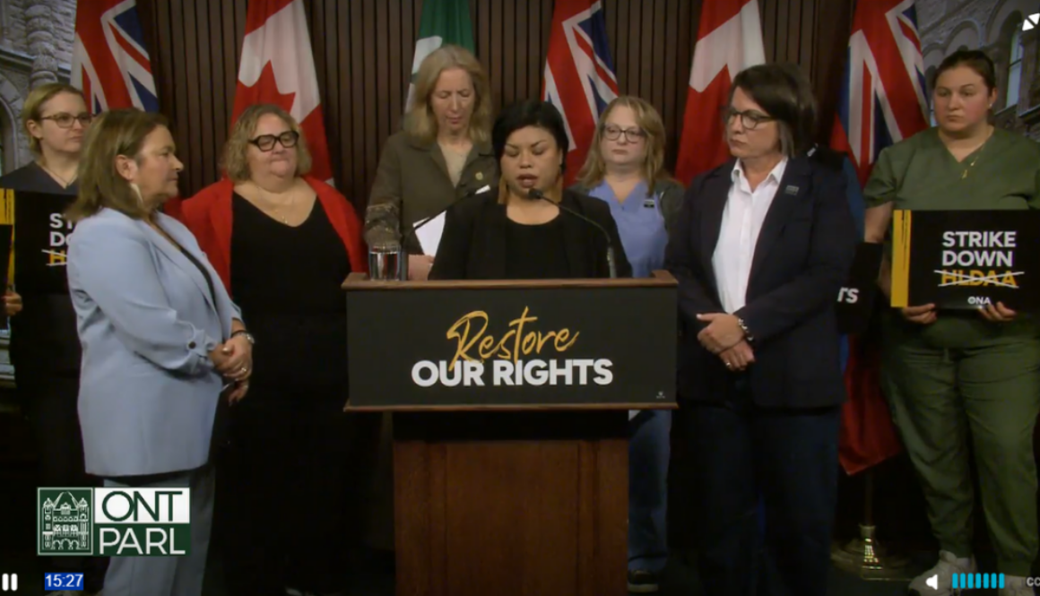 Ontario Nurses Association May 11 2026