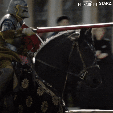 Starz Jousting GIF by Becoming Elizabeth Fishing Theatre & Faire