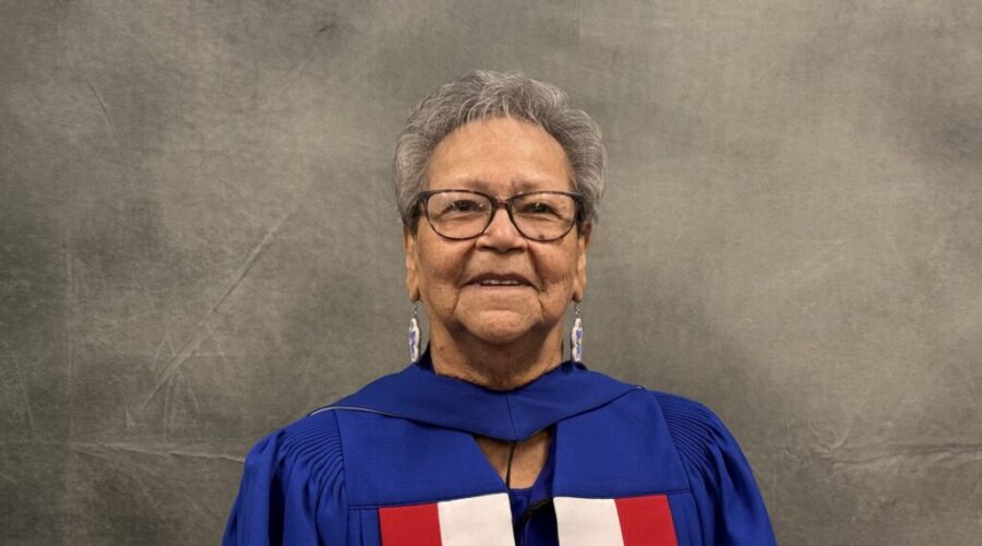 Theresa Redsky Fiddler Sandy Lake elder earns Lakehead honorary degree
