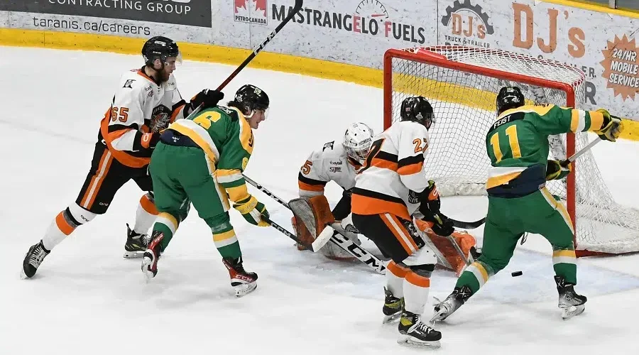 tbayfeistgoal North Stars drop to 0-2 in Centennial Cup tournament