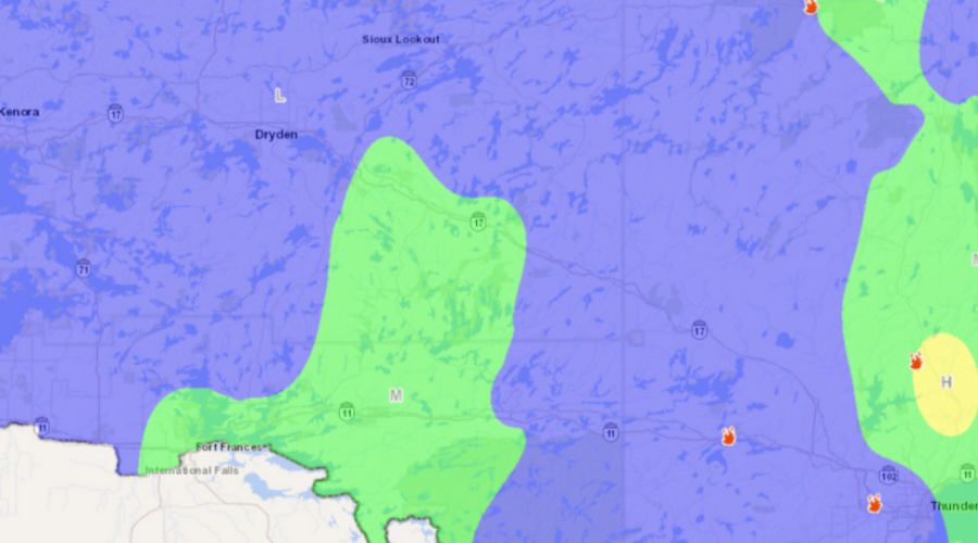Most wildfires in northwestern Ontario now under control