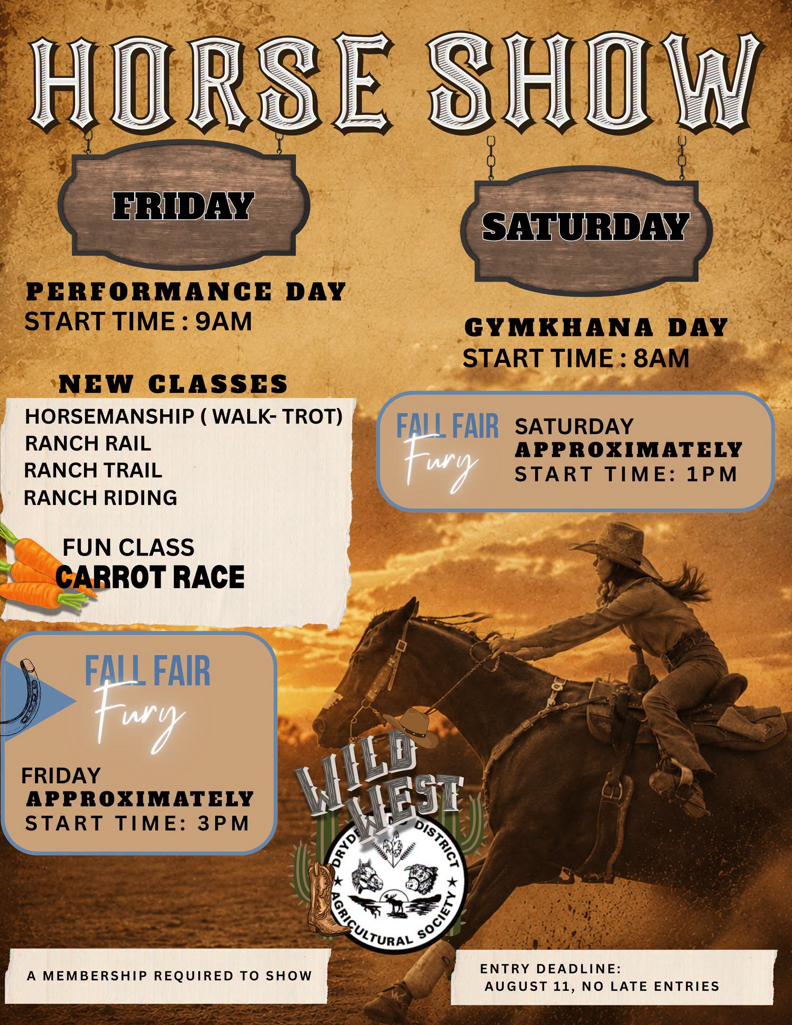 DRYDEN FALL FAIR – HORSE SHOW